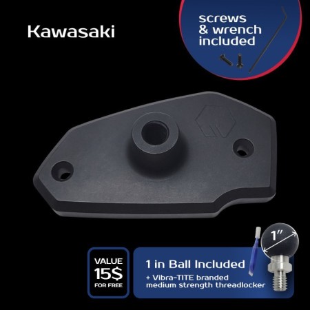 KWS-RM-BR3 - Kawasaki Motorcycle Cover for RAM mounts for mobile phones