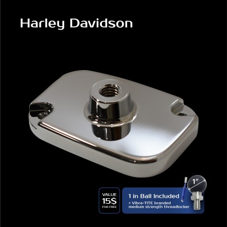 HDV-RM-BR1-CRM - Harley Davidson RAM Mounts Brake reservoir cover - Chrome