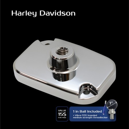 HDV-RM-CL1B-CRM - Harley Davidson RAM Mounts Clutch reservoir cover - Chrome